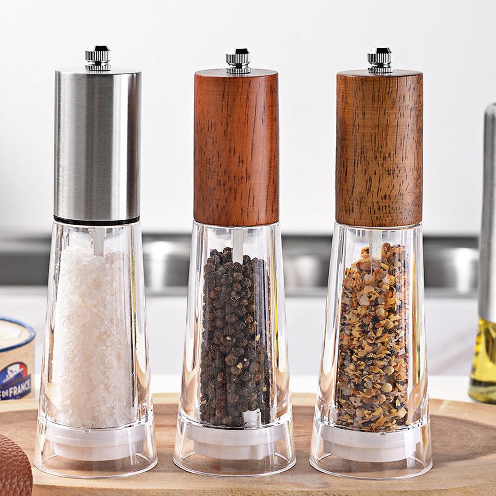 锈钢黑胡椒研KD1006磨器手瓶动不胡椒研磨家用手拧粒现磨胡椒花椒