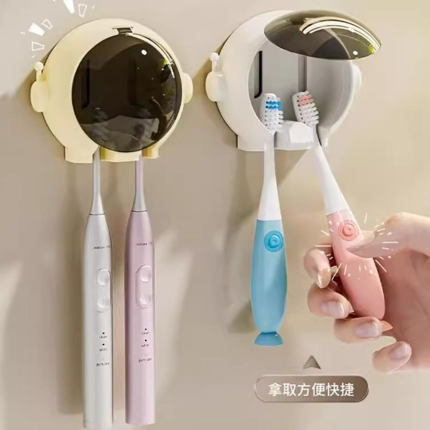 牙刷置物架壁挂式免打孔架子卡通