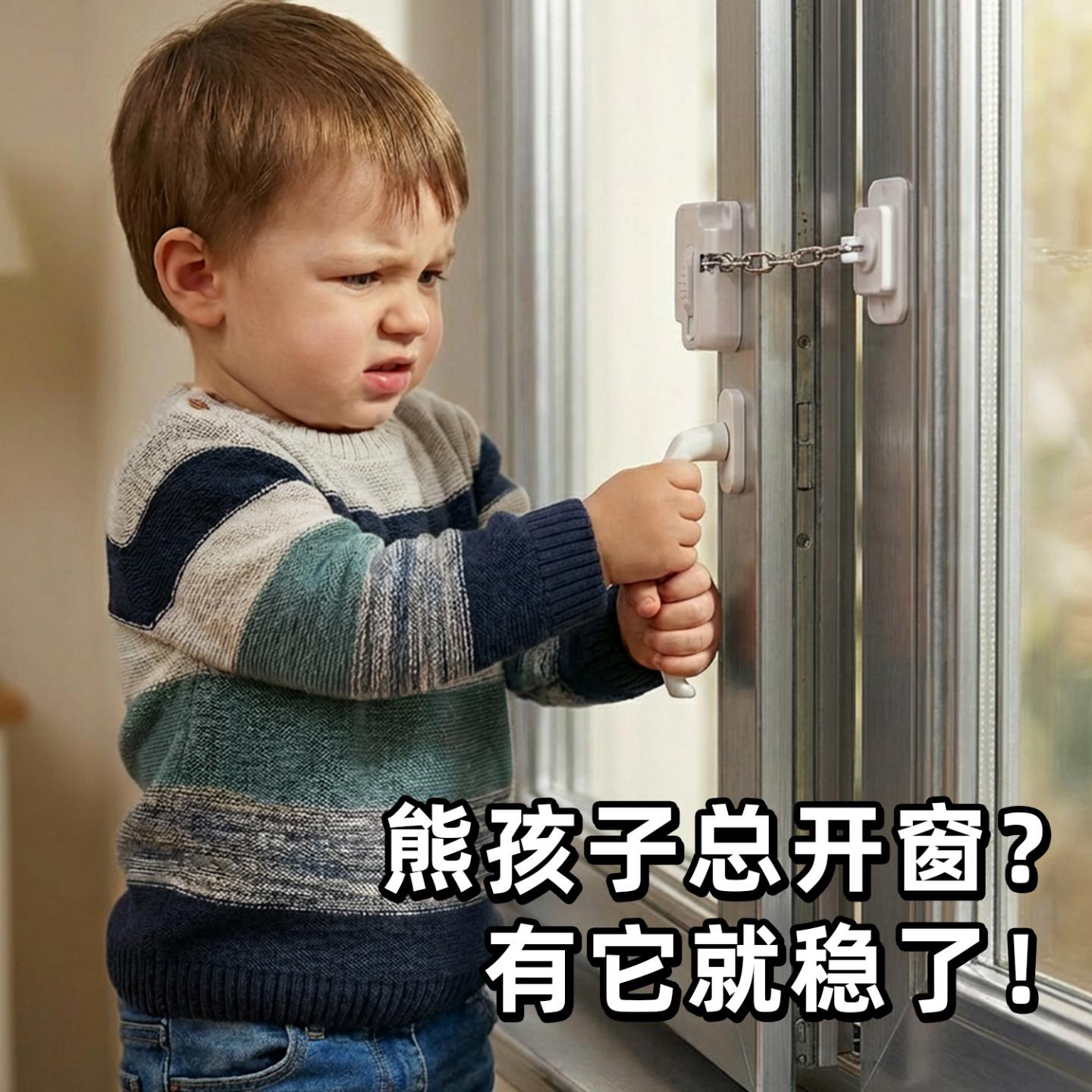 儿童安全锁窗户限位器防宝宝坠楼