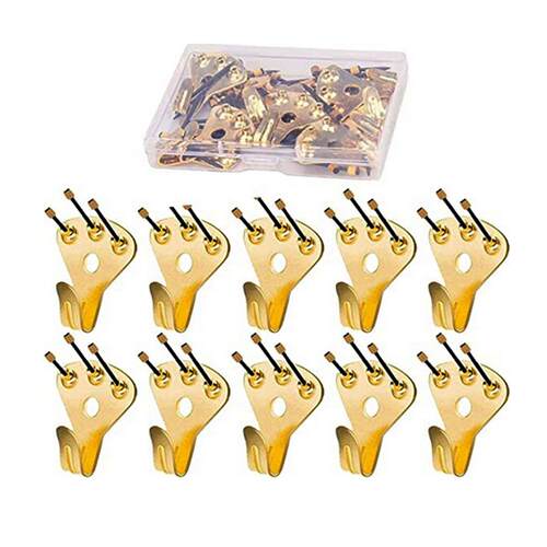 供10pcs75lb金属相框挂钩钉套装