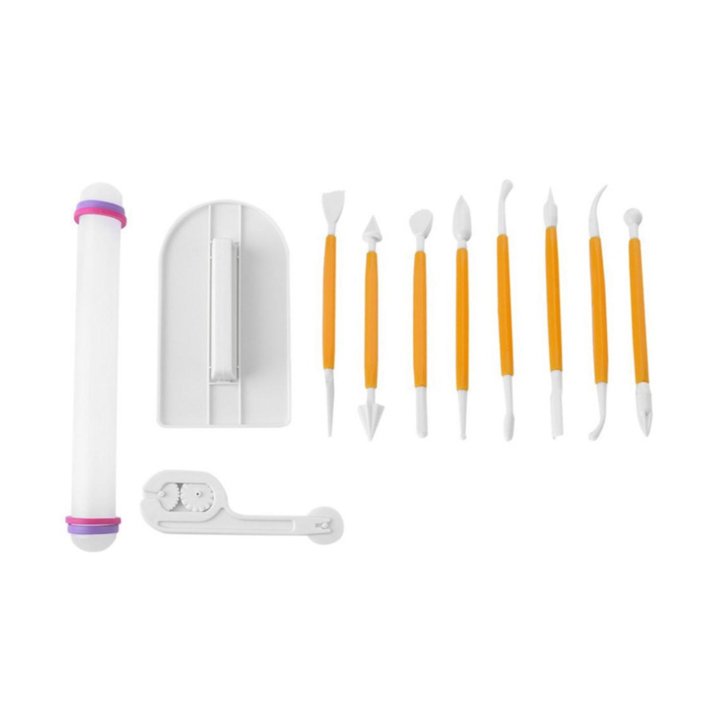 4款11件套翻糖蛋糕模具套装塑料