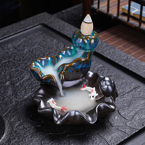 新款倒流香炉创意家居摆件陶瓷炉