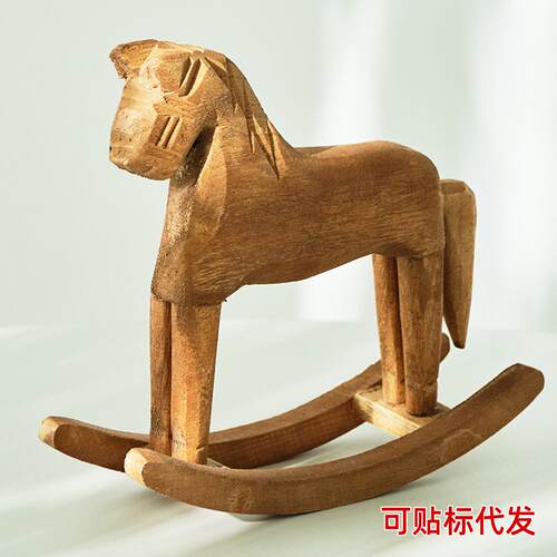 欧式风格摇马木马桌面摆饰家居