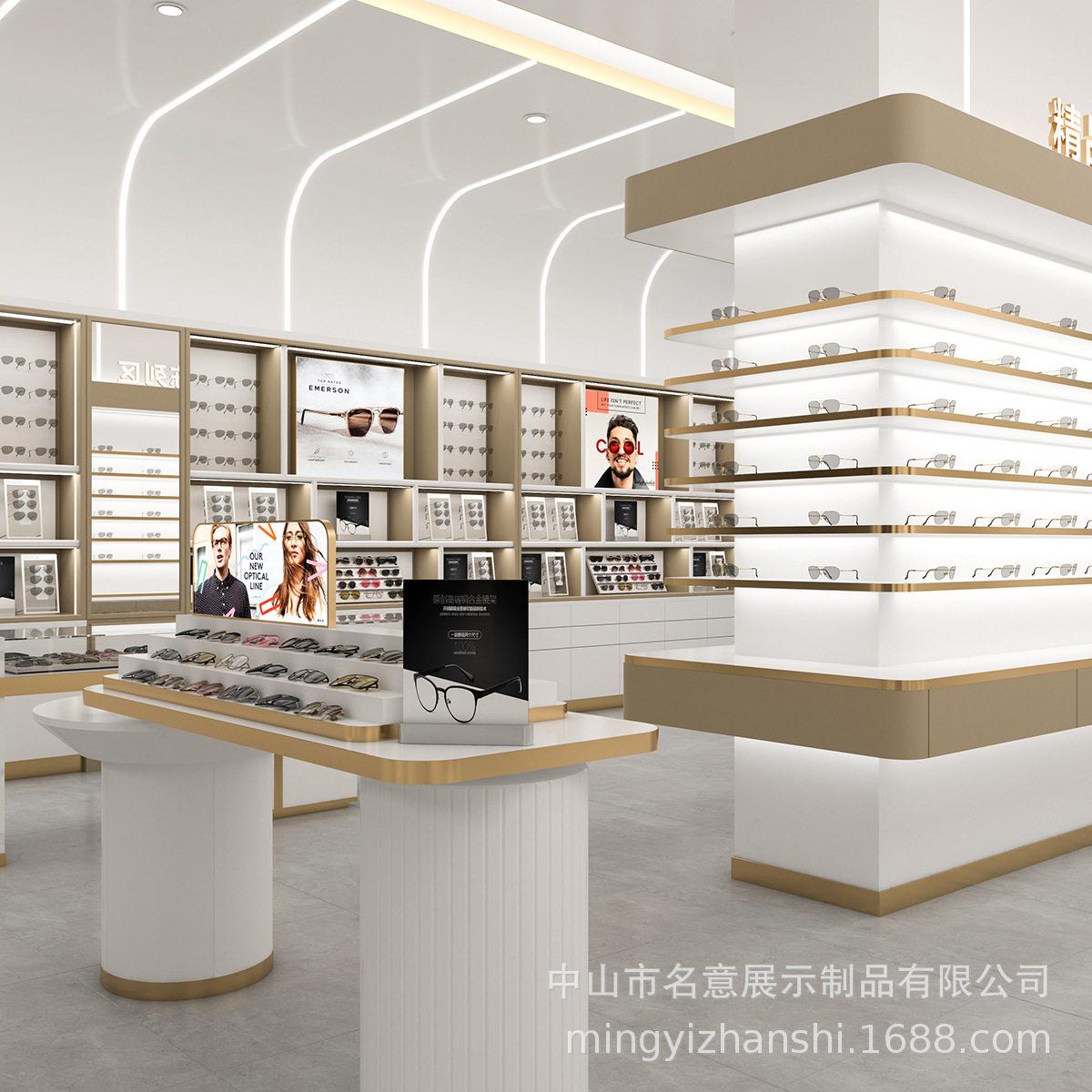 眼镜店专用定制展节示柜 防尘LD光 /可调层板 厂灯E家直销支持OEM