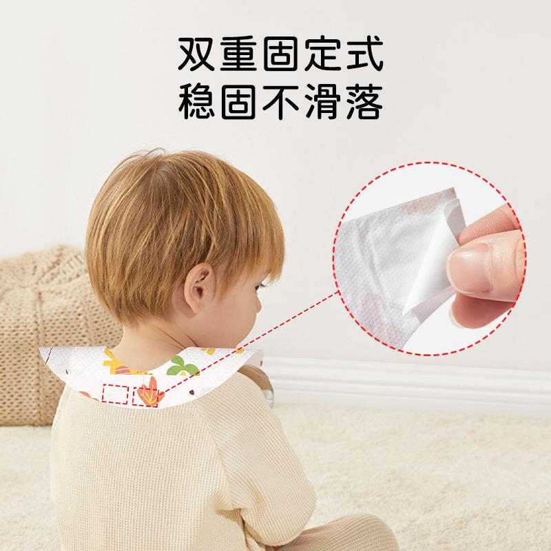 立儿童次性围兜独包装宝/宝免食饭兜婴儿洗口一水巾防水围嘴
