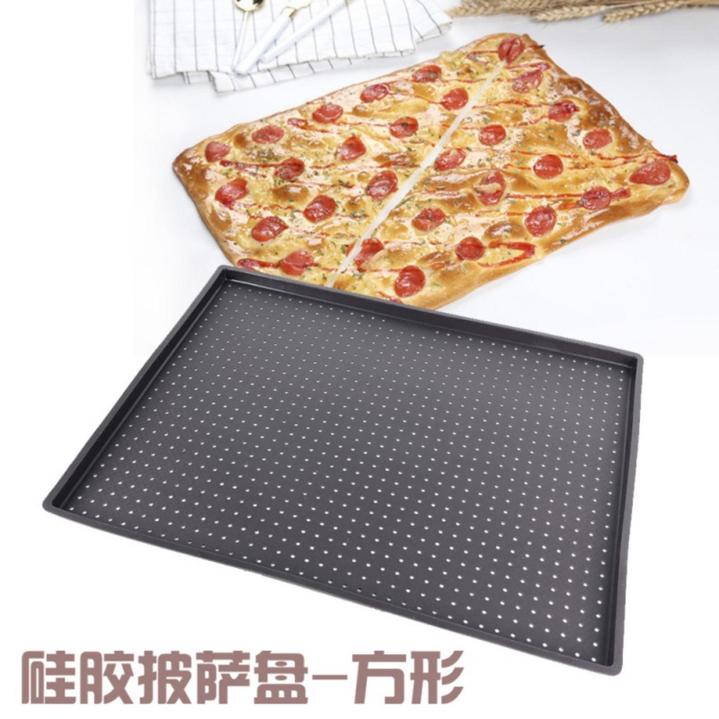 硅胶不沾pizza烤垫长方形高密