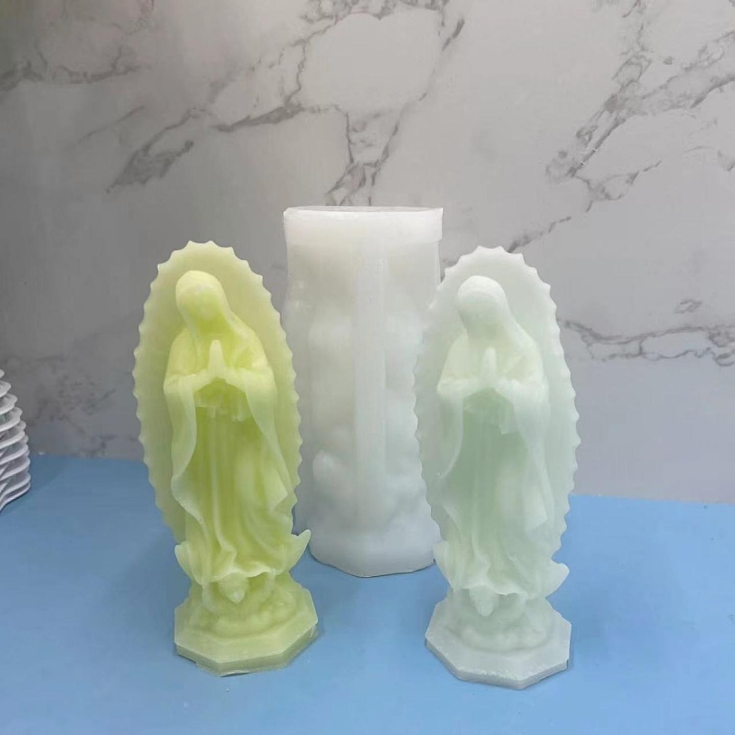 欧式人物人像香薰蜡烛硅胶模具