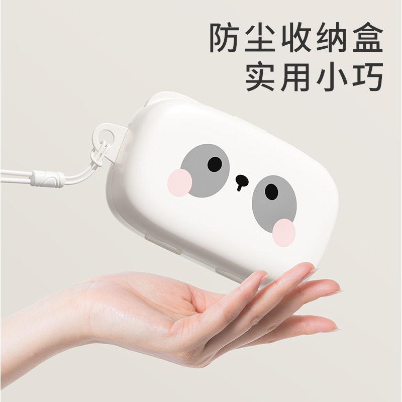 便携盒装奶刷/套装婴幼儿硅胶架奶管吸清嘴洁刷内置沥水旅行套装