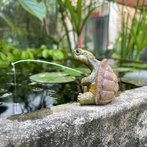 乌龟钓鱼缸水族箱装饰品创意中式