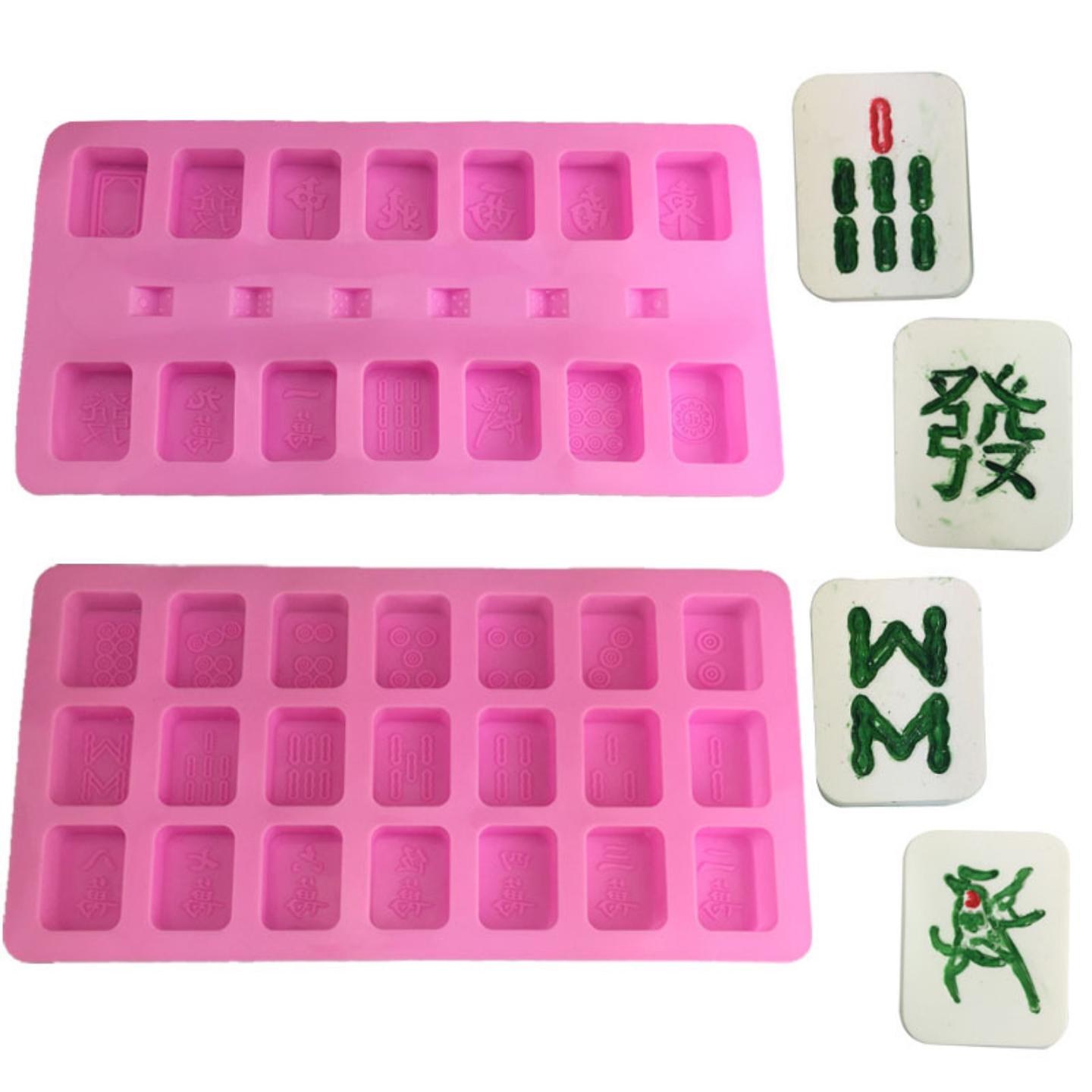 DIY麻将造型清一色十三幺硅胶