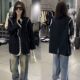宽松显瘦假两件西服上衣潮 韩版 高级感休闲西装 外套女2025春夏新款