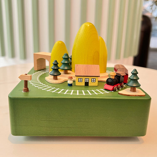 jeancard木质创意情人老婆音乐盒