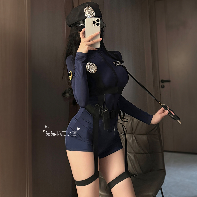 兔兔私房女警cos制服空姐夜店欧美性感cosplay搜查官诱惑套装女