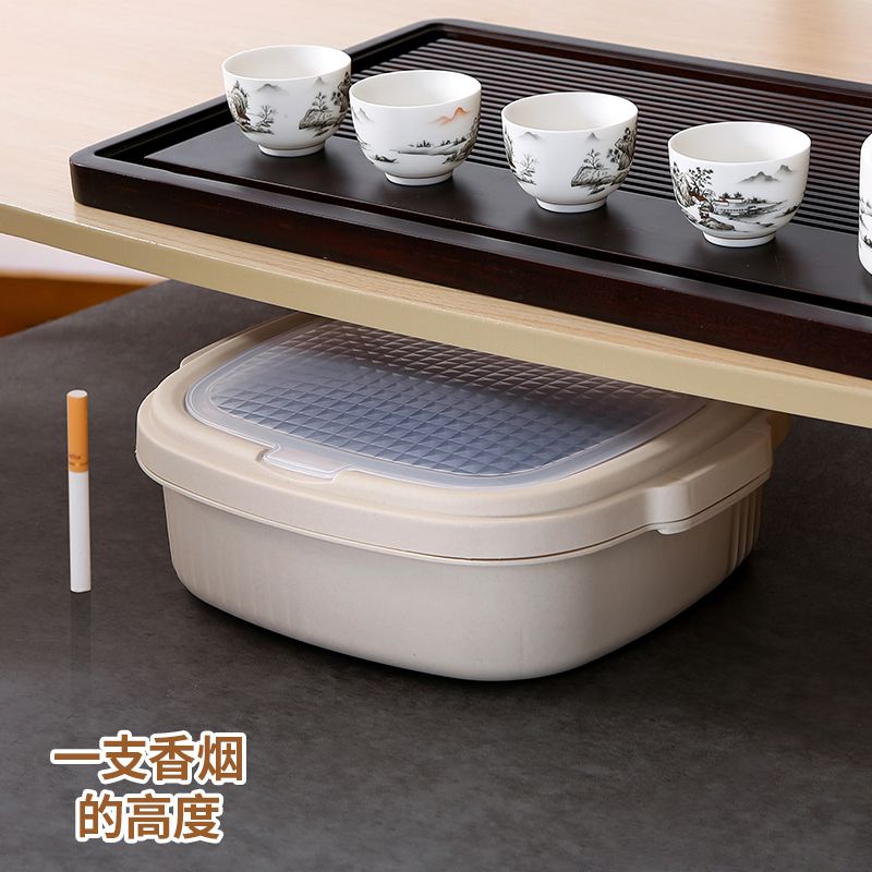 茶桶茶水桶9CM超矮茶具配件矮款废水家用小号茶台垃圾桶干湿分离