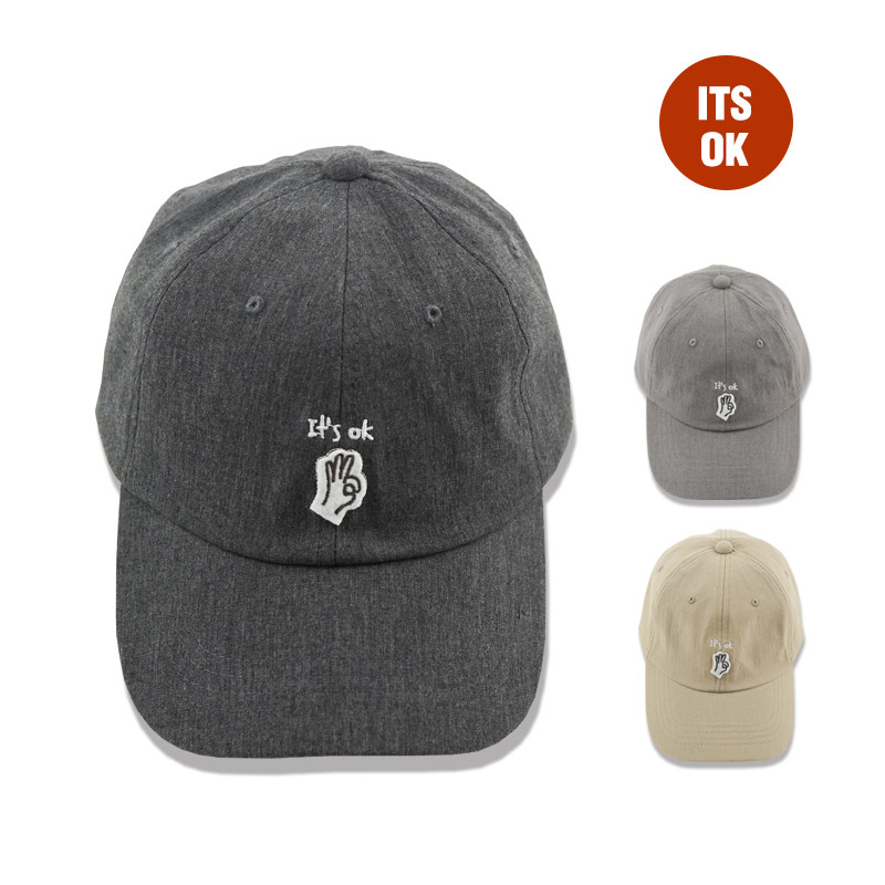 ITS OK基础款刺绣手势日系简约百搭软顶弯檐棒球帽夏季遮阳男女款|ruв категории Аксессуары, шляпа - от Buy2taobao.com для оказания профессиональной услуги покупки агента Taobao