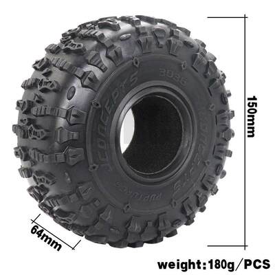 JC Jconcepts 2.2寸攀爬胎皮内胆超软 151*61 1/10Yeti#3036-02