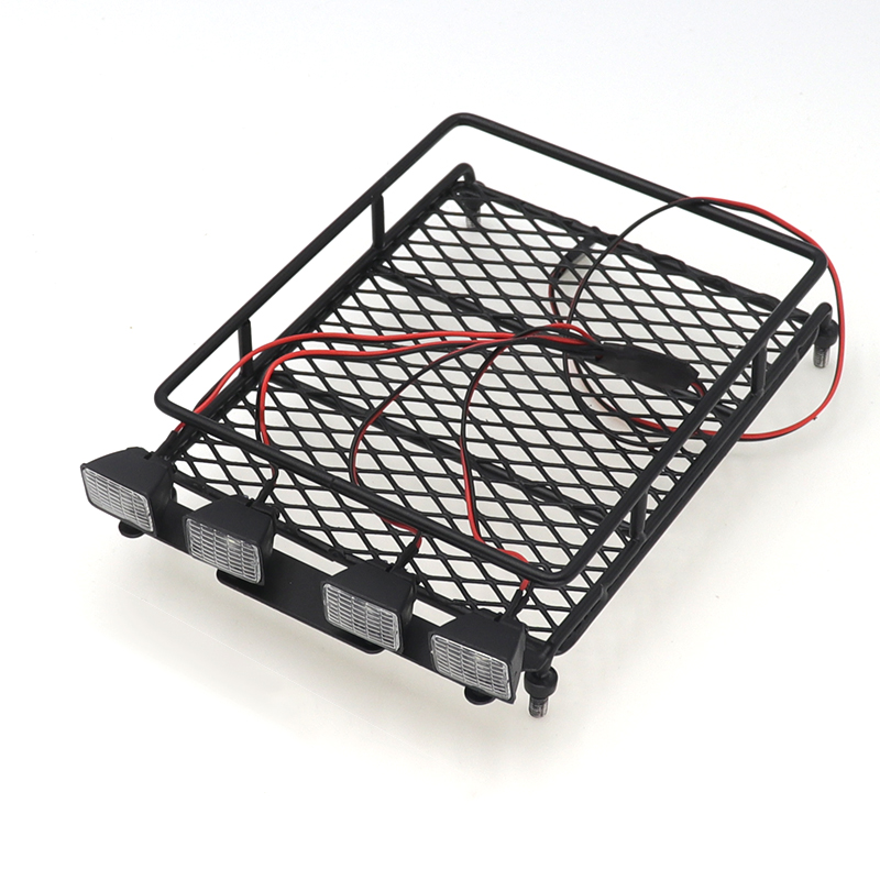 RC攀爬车仿真配件 SCX10 CC01 D90 Jeep四驱越野车仿真金属行李架