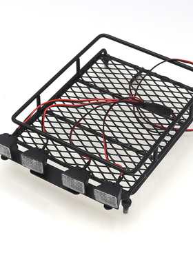 RC攀爬车仿真配件 SCX10 CC01 D90 Jeep四驱越野车仿真金属行李架