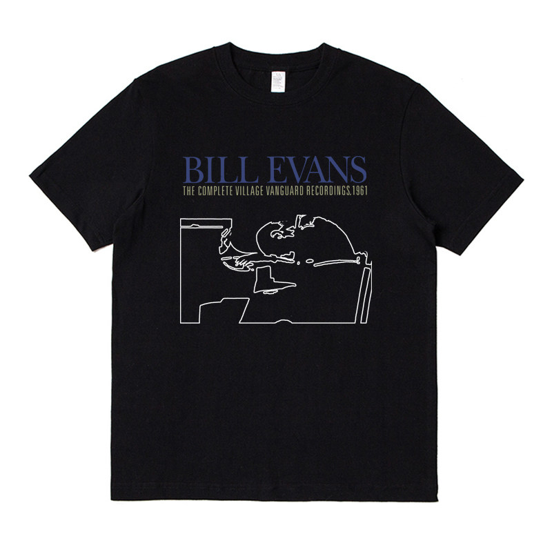 Bill Evans Jazz Piano Short-Sleeved Cotton Graphic Tee - Product image 2