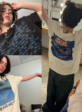 Billie Eilish碧梨新专辑HIT ME HARD AND SOFTT恤短袖潮男女夏季