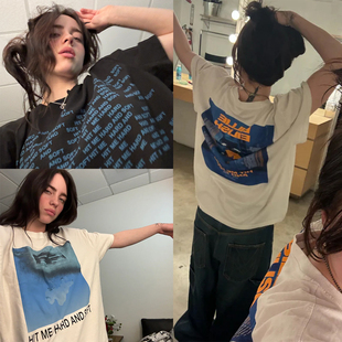 Billie Eilish碧梨新专辑HIT ME HARD AND SOFTT恤短袖潮男女夏季
