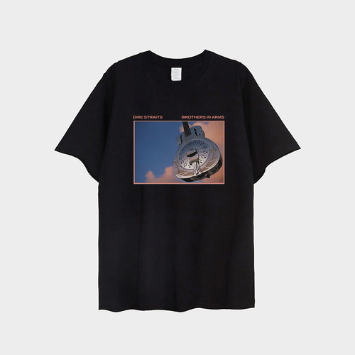 DireStraits短袖T恤窘迫乐队tee