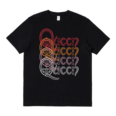 queen乐队摇滚印花男女圆领短袖