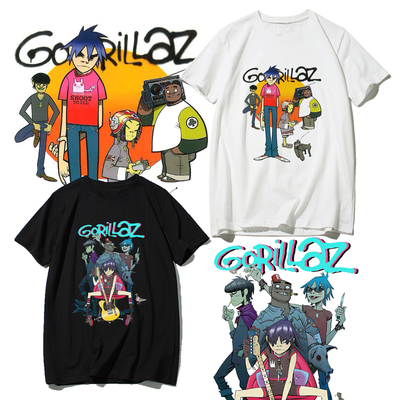 街头霸王乐队Gorillaz短袖T恤