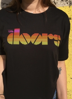 The Doors大门乐队印花短袖Jim Morrison摇滚T恤夏季纯棉圆领半袖