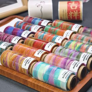 0.5mm段染圆蜡线收工DIY线材编绳线材