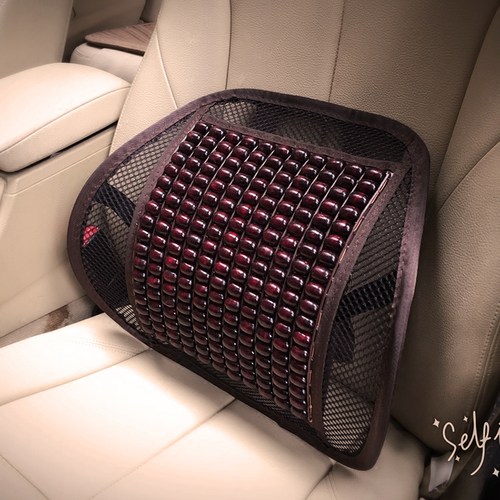 汽车腰靠垫木珠透气按摩办公室