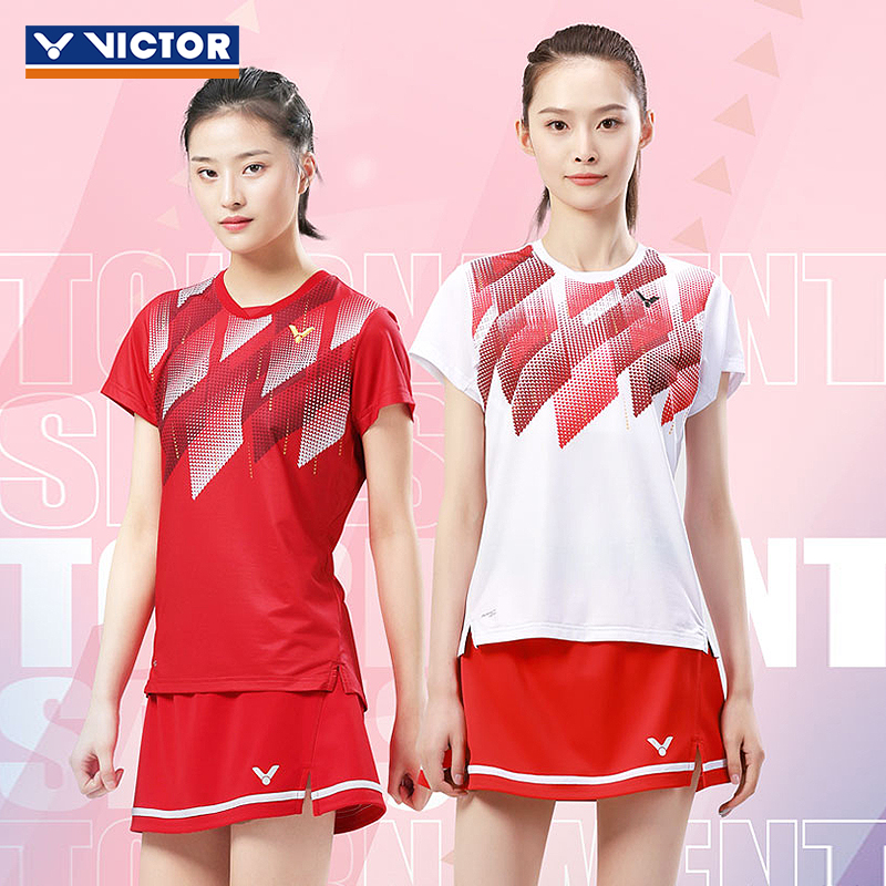 正品羽毛球服VICTOR运动短裙