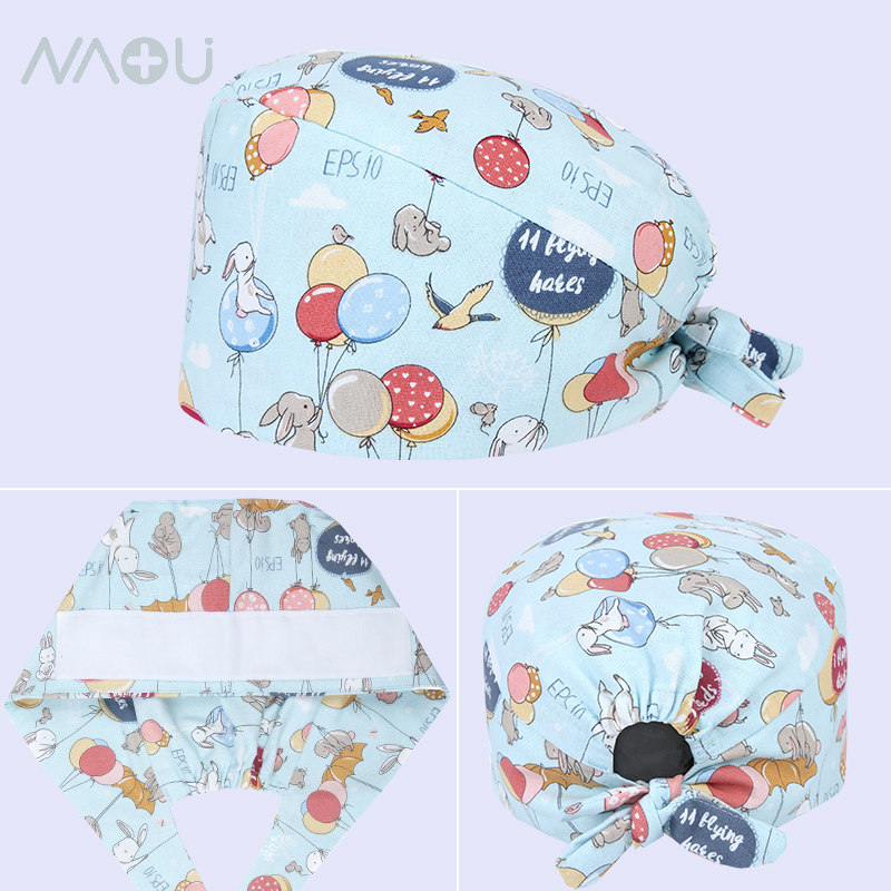 南欧鱼棉印花手术帽女医生护士帽家居帽防尘防油烟帽防掉发月子帽,服饰配件/皮带/帽子/围巾,帽子,淘宝优惠券,粉丝福利购,淘宝优惠卷