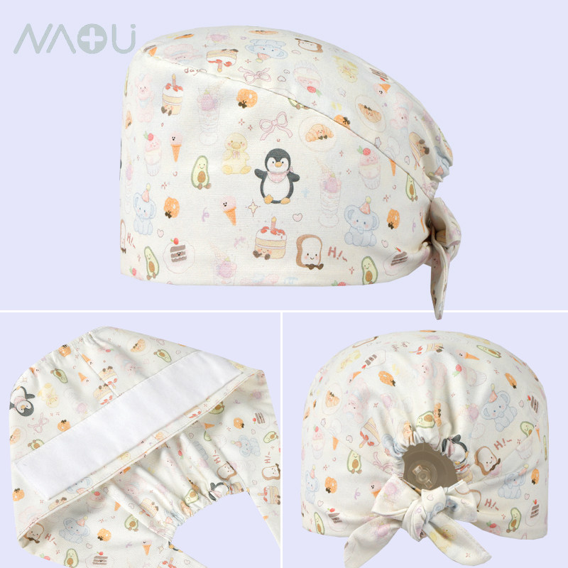 南欧鱼纯棉印花手术帽厚款护士帽口腔医生工作帽手术室专用帽子女,服饰配件/皮带/帽子/围巾,帽子,淘宝优惠券,粉丝福利购,淘宝优惠卷