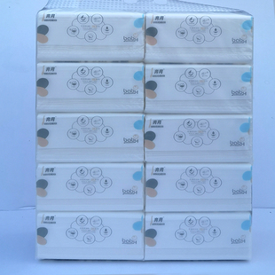 奔月baby420张抽纸柔韧亲肤原木4层实惠装卫生家用餐巾面巾纸妇婴