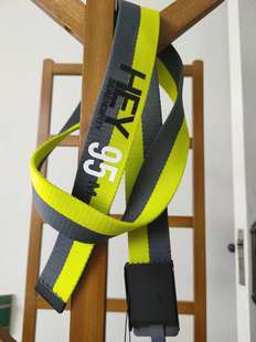 metersbonwe腰带男女通用帆布印花自动扣裤腰带基本常年裤带青年