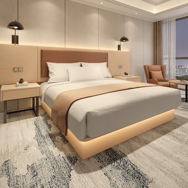 酒店家具，酒店床，标准间，民宿公寓全套，定制单、双人床，出租