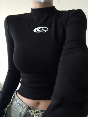 德绒打底衫内搭磨毛加厚紧身上衣