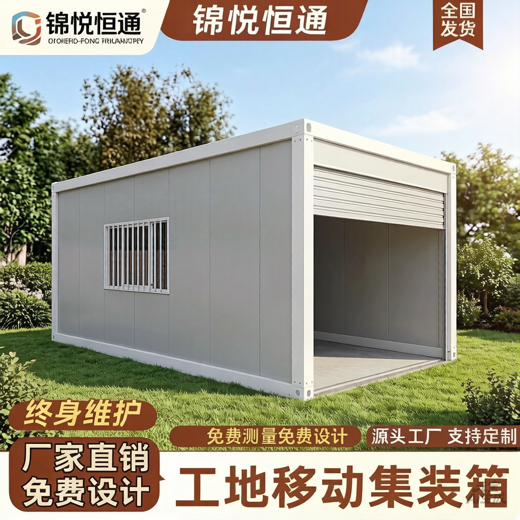 车库集装箱活动板房快拼电动停车仓库厂家定制集成房屋可拆卸组装