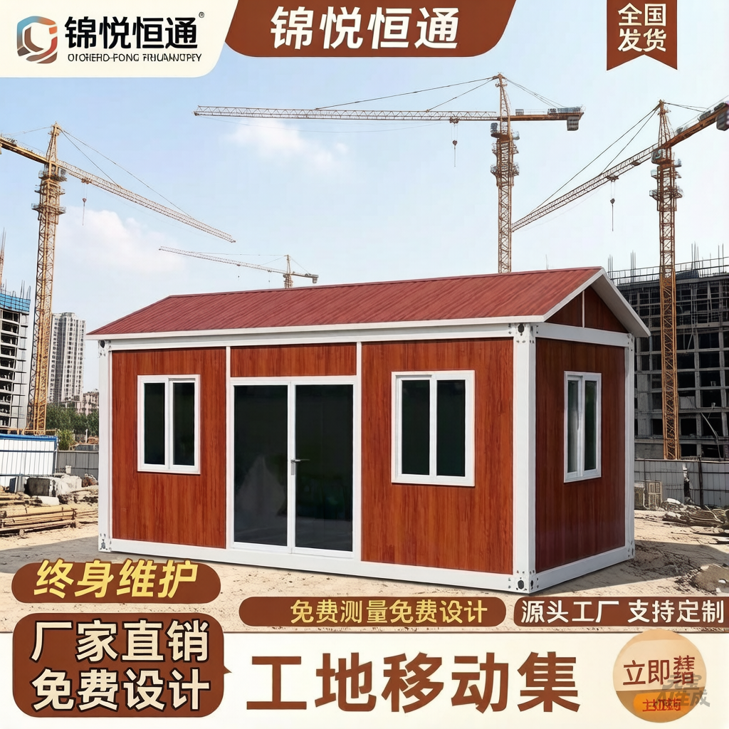 厂家集装箱活动板房快拼工人宿舍工地定制集成房屋可拆卸组装厂房