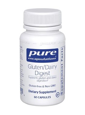 PURE倍宜麸质乳制品消化酶60粒Gluten-Dairy-Digest缓解腹胀直邮