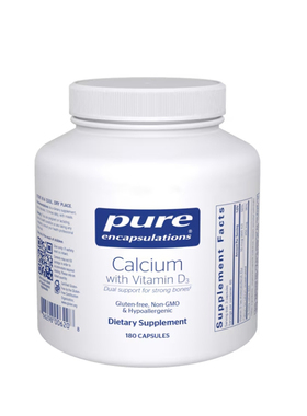 pure倍宜维生素D3钙片Calcium with Vitamin D3 180粒 骨骼直邮