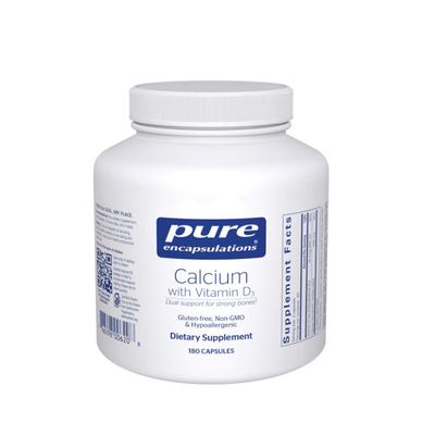 pure倍宜维生素D3钙片Calcium with Vitamin D3 180粒 骨骼直邮