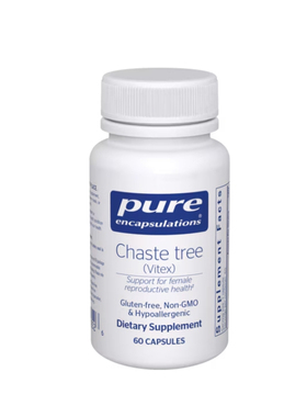 pure倍宜月经规律Chaste Tree (Vitex)60粒支持女性生殖健康直邮