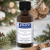 现货pure倍宜D3滴液1000IU天然高纯无麸质VitaminD3liquid 22.5ml