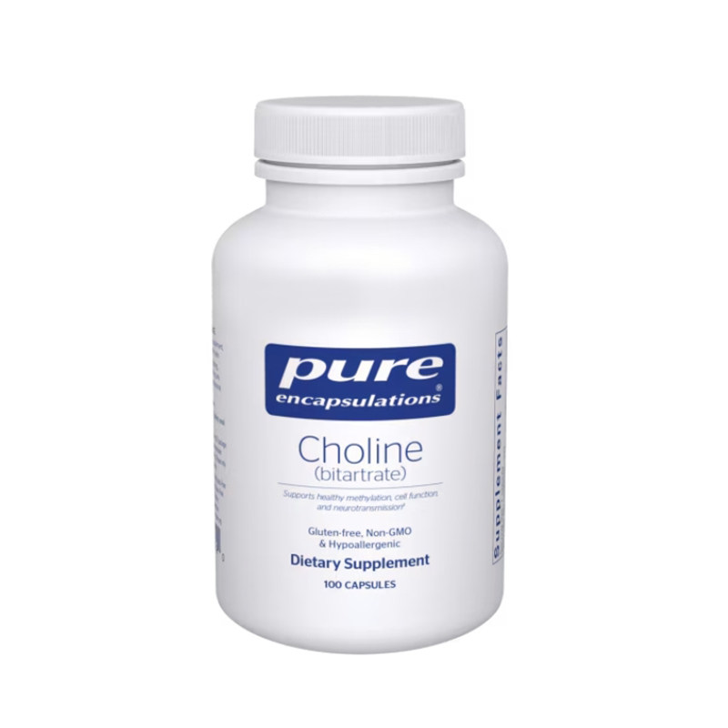 pure倍宜胆碱（酒石酸盐）Choline (bitartrate)100粒 直邮