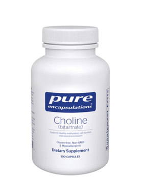 pure倍宜胆碱（酒石酸盐）Choline (bitartrate)100粒甲基化直邮