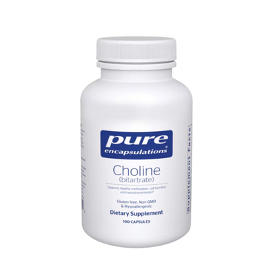 pure倍宜胆碱（酒石酸盐）Choline (bitartrate)100粒甲基化直邮