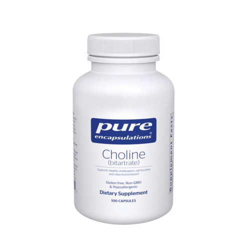 pure倍宜胆碱（酒石酸盐）Choline (bitartrate)100粒 直邮