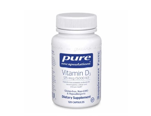 Pure Encapsulations Vitamin D3 5000 IU120粒给海外 直邮